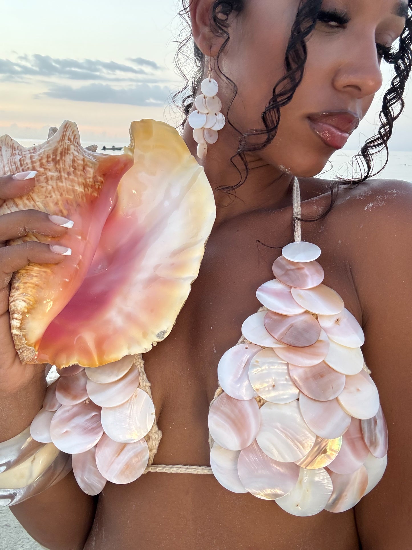 Mother Of Pearl Seashell Bikini