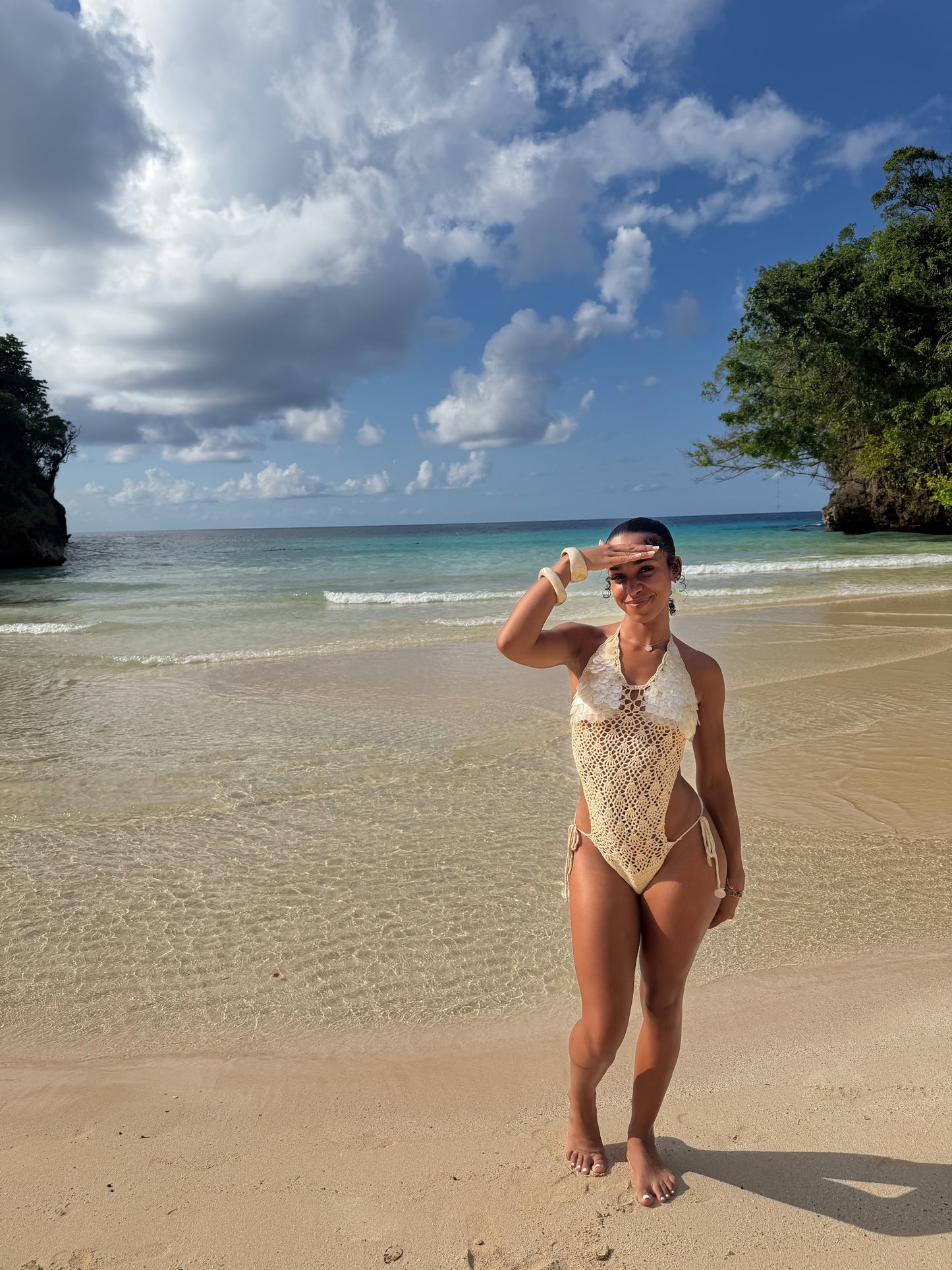 Crochet Seashell Scale Swimsuit