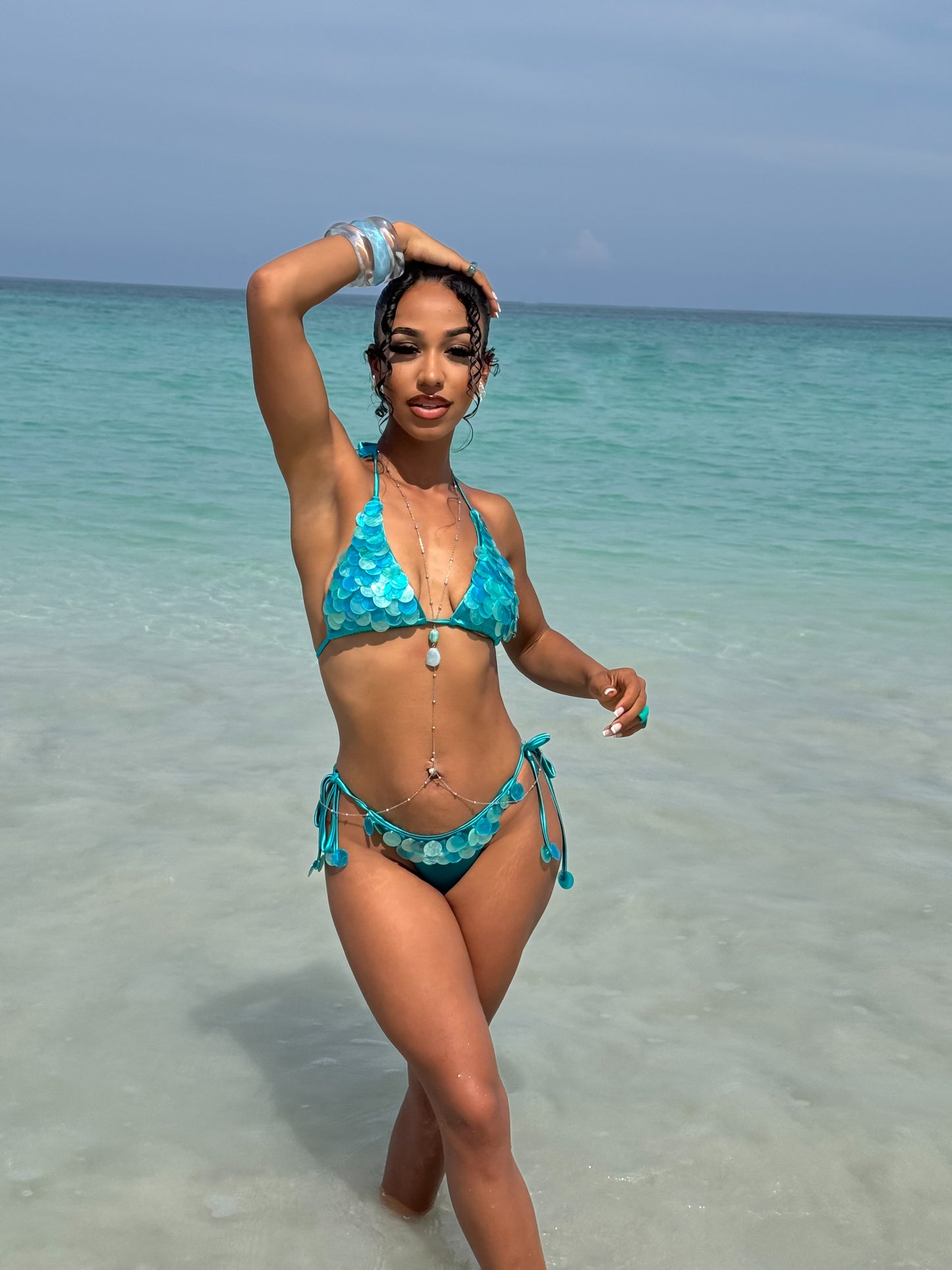 AQUA Seashell Scale Bikini