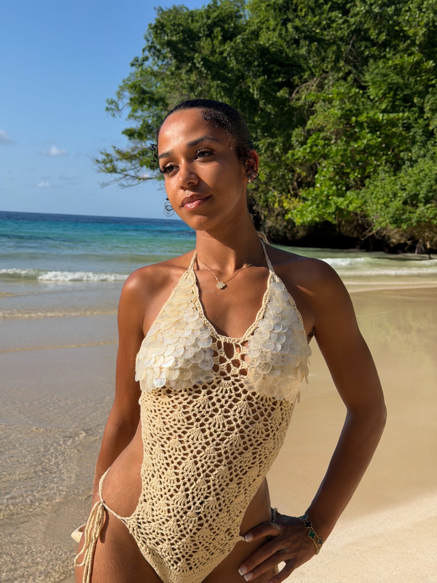 Crochet Seashell Scale Swimsuit