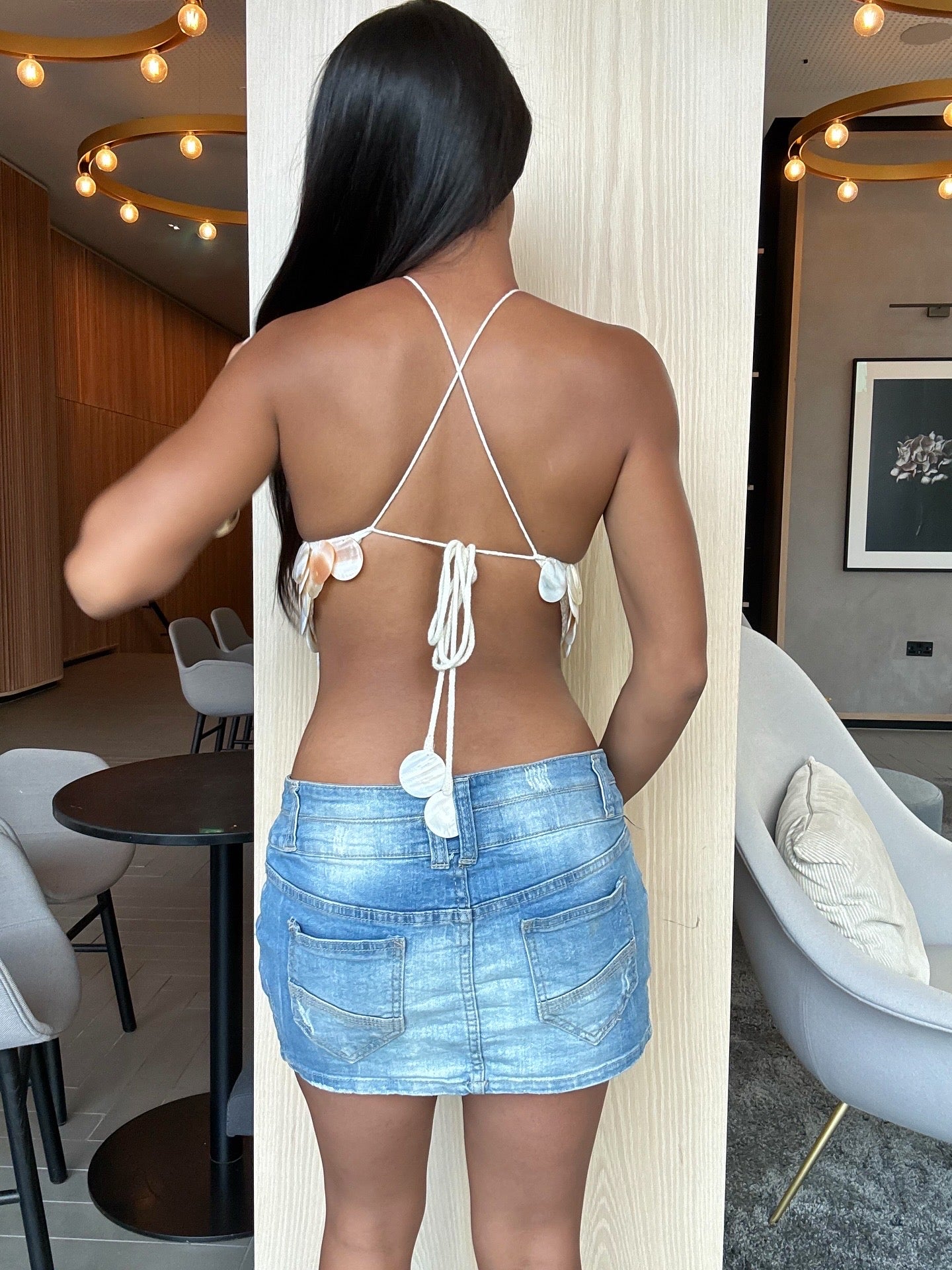Mother Of Pearl Diamond Cut Top
